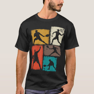 Tennisspeler Collage Coach T-shirt