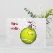tennisspeler Holiday Greeting Kaarten (Staand voorkant)