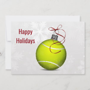 Tennisspeler Kerstkaarten Feestdagenkaart