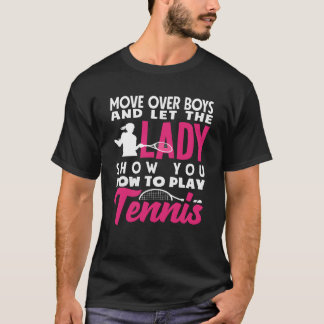 Tennisspeler Lethe Lady Laat Je Zien Hoe Grappig T-shirt