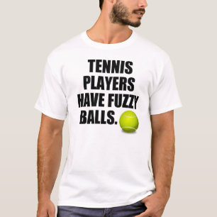 Tennisspelers hebben duizelige ballen t-shirt