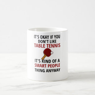 Tennisspelerschenkingen pingelen Pong Coach Paddle Koffiemok