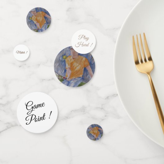 Tennissport Verjaardag Confetti (Groep)