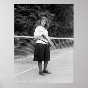 Tennisstijl 1920s poster