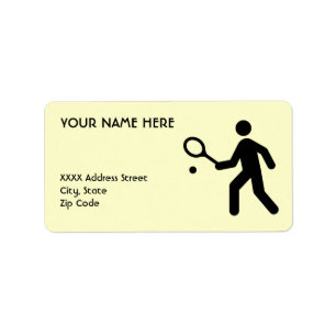 Tennissymbool Etiket