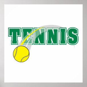 tennistekstafbeelding poster