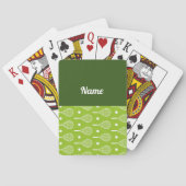 Tennisthema met racket en bal met naam pokerkaarten (Achterkant)