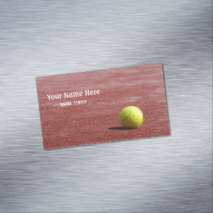 Tennistrainer Magnetisch Visitekaartje