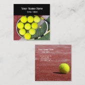 Tennistrainer visitekaartje (Voorkant / Achterkant)