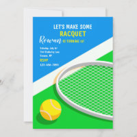 Tennisuitnodigingen