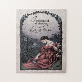 Tennyson "Lady of Shalott" Victoriaans Art Puzzle Legpuzzel