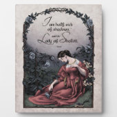 Tennyson Lady of Shalott Victorian 8x10 Art Plaque (Devant)