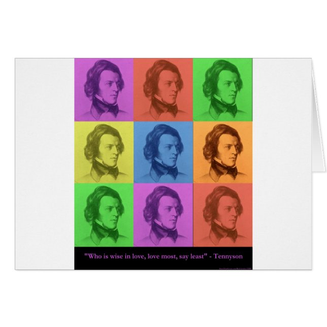Tennyson "L'amour est long" Pop Art Cadeaux & Tee  (Devant horizontal)