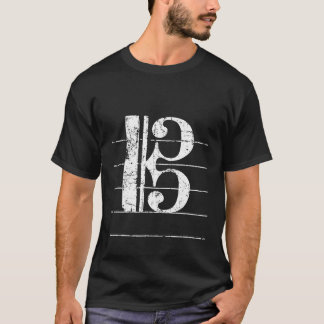 Tenor Clef muzikant T-shirt