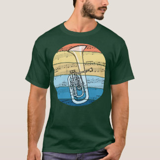 Tenor Horn muzieknotatie Hornist Brass Musician T-shirt