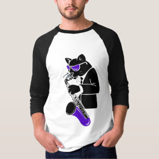 Tenor Sax Cat T-shirt