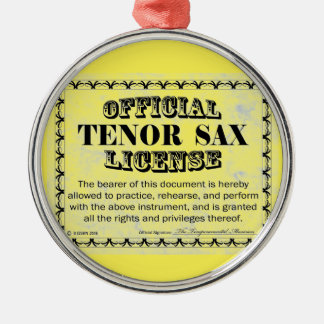 Tenor Sax Licence Ornement en métal