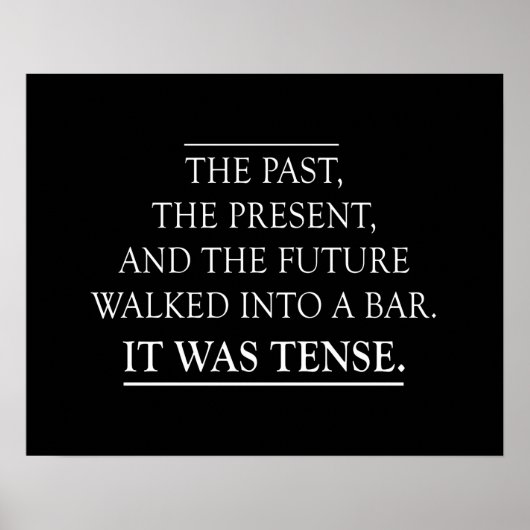 Tense Joke Poster (Voorkant)