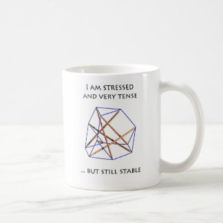 Tensegrity Mug - I am stressed and tense Koffiemok