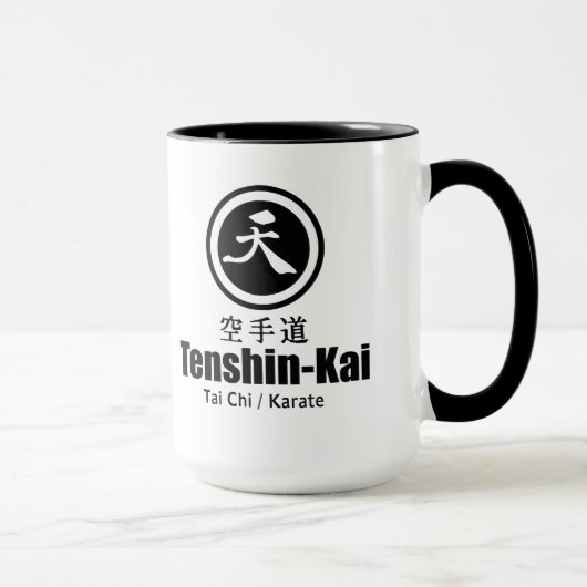 Tenshin-Kai Karate Logo Coffee Mok (Rechts)
