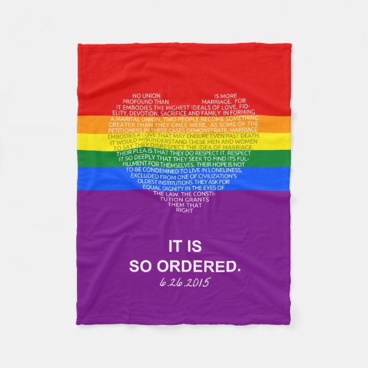 Tenslotte Equal Fleece Blanket Deken (Voorkant)