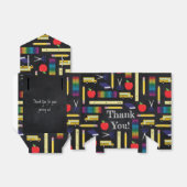 Tent Afstuderen leerlingenonderwijs Bedankdoosjes (Uitgevouwen)