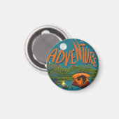 Tent Camping Adventure Magneet (Voorkant / Achterkant)