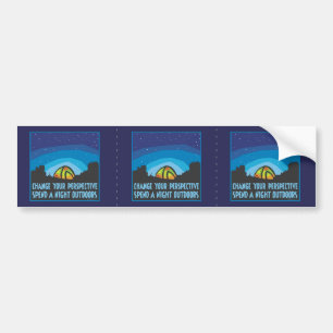 Tent Camping Bumpersticker