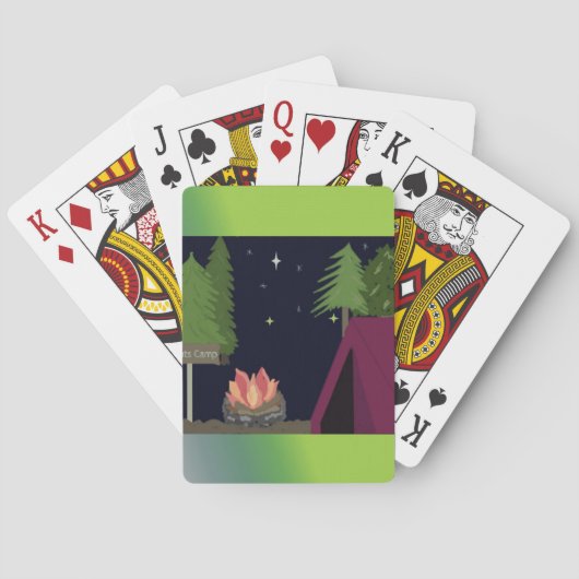 Tent Camping Speelkaarten (Achterkant)