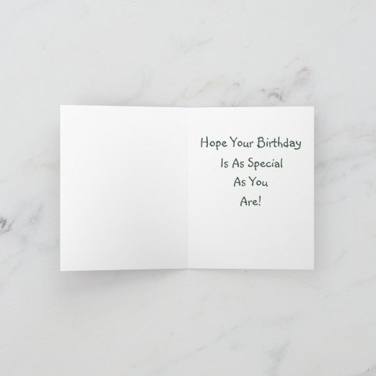 Tent Camping Verjaardag Kaart (Binnen)