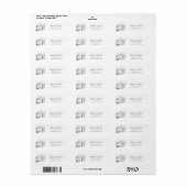Tent en Lantaarn Camping Sketch Weddenschap Adres Etiket (Full Sheet)