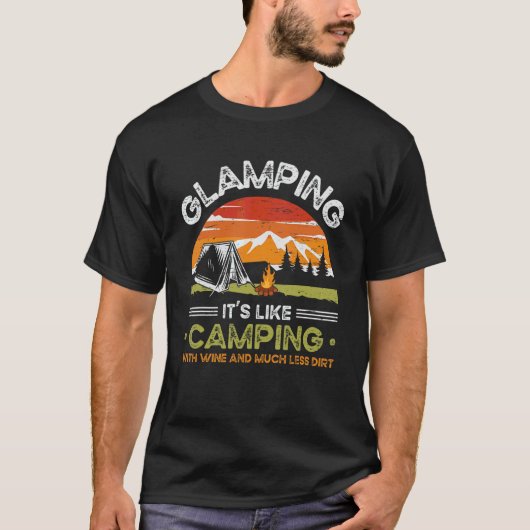 Tent Glamper Camper Glamp T-shirt (Voorkant)
