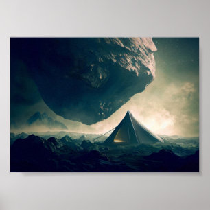 Tent Kamperen in Deep Space Poster