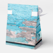 Tent Papier Favor Box Blauw Houten Schuur Deurlaar Bedankdoosjes (Achterkant)