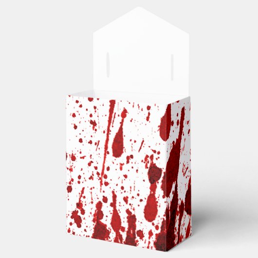 Tent Papier Favor Box Bloed Splatter Vampier Gothi Bedankdoosjes (Geopend)