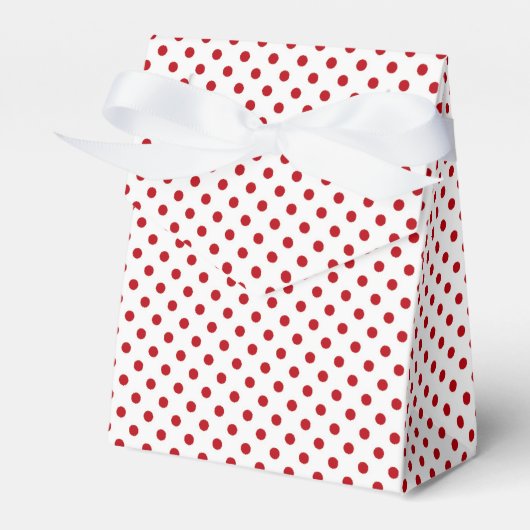 Tent Papier Favor Box Rendier Kerst XMAS Polka Bedankdoosjes (Voorkant Zijde)