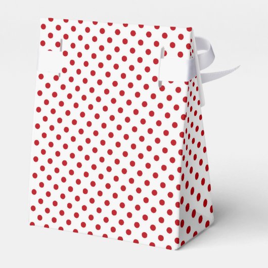 Tent Papier Favor Box Rendier Kerst XMAS Polka Bedankdoosjes (Achterkant)