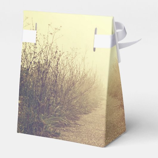 Tent Papier Favor Box Sunrise Pathway Walkway Path Bedankdoosjes (Achterkant)