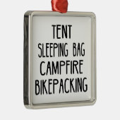 Tent Slaapzak Kampvuur Bikepacking Metalen Ornament (Rechts)