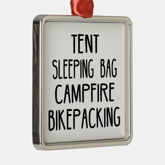 Tent Slaapzak Kampvuur Bikepacking Metalen Ornament (Rechts)