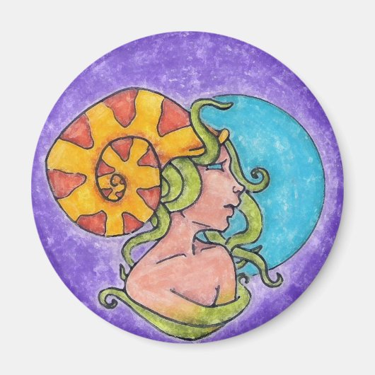 Tentacle Girl Magnet (Devant)