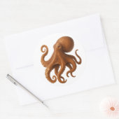 Tentacle Tango Ronde Sticker (Envelop)