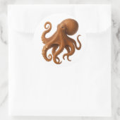Tentacle Tango Ronde Sticker (Tas)