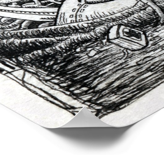 Tentacle Tank van Brian Benson Poster (Hoek)