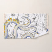 Tentacles de granit de carte Vintage (Serviette à main)