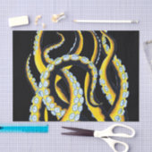 Tentacles Donkere inkt Tissuepapier (Craft)