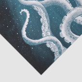 Tentacles Galaxy Blue Moon Rays Tissuepapier (Detail)