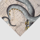 Tentacles Grey Map  Tissuepapier (Detail)