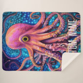Tentacles Kraken Menacing Scary Whimsical Custom Sherpa Deken (Voorkant (horizontaal))