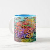 Tentacles Mug à café à deux tons (Devant gauche)